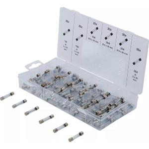 ASSORTIMENT DE 120 FUSIBLES EN VERRE, DE 5 à 30A