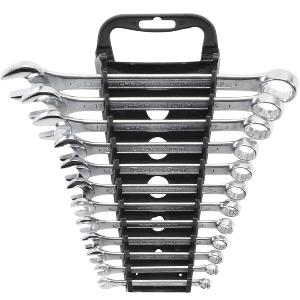 STAND DE 12 CLES MIXTES BGS TECHNIC  DE 6 à 22 mm CHROMEES SATINEES