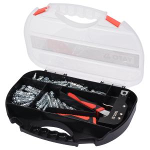 KIT CHEVILLE MOLLY AVEC PINCE, ASSORTIMENT 60 CHEVILLES METALLIQUES