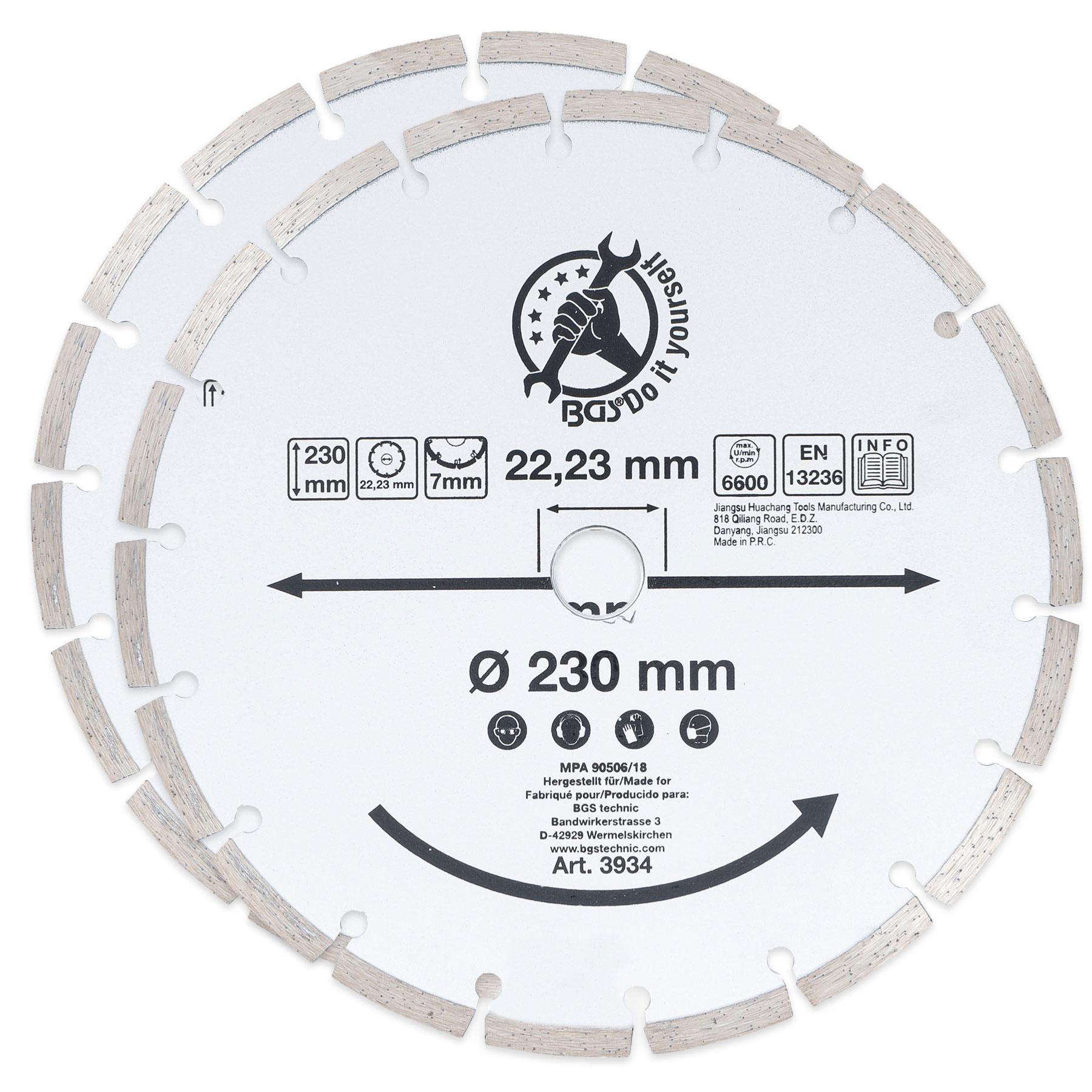 DISQUE DIAMANT 230 MM SEGMENTE TOUS MATERIAUX