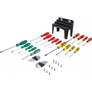 LOT 44 PCS TOURNEVIS PLATS CRUCIFORMES + EMBOUTS + CLES MALES ALLEN 
