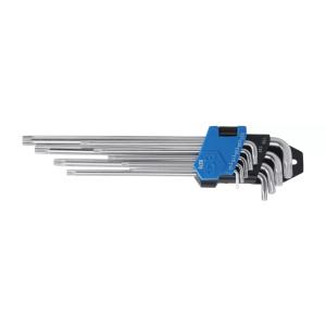 JEU DE 9 CLES ALLEN TORX BGS EXTRA LONGUES ET COURTES, T10 A T50