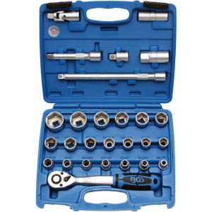 COFFRET DE CLES A DOUILLES BGS TECHNIC 6 PANS CARRE DE 1/2"