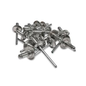 250 RIVETS ALU TETE 16 mm EXTRA LARGE DE 4.8 X 12 TIGE ACIER 