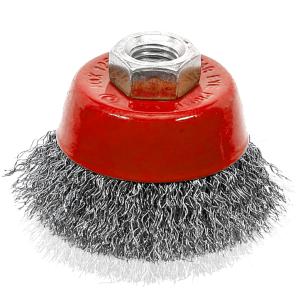 BROSSE METAL COUPE DE 65 MM FILS ONDULES