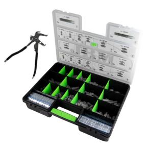 COFFRET DE 330 MASSES D'EQUILIBRAGE AUTOCOLLANTES POUR JANTES + PINCE