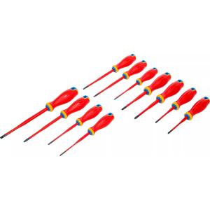 JEU 11 TOURNEVIS ELECTRICIEN VDE ISOLÉ PLAT, CRUCIFORME, TORX ACIERS2