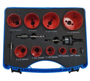 SCIE CLOCHE BI-METAL COFFRET DE 12 PIECES