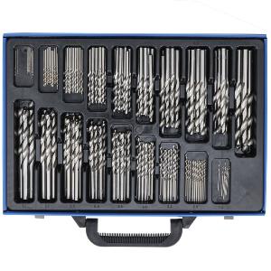 COFFRET FORETS HSS TAILLES MEULES DE 1 à 10 mm DIN 338 BOITE DE 170 