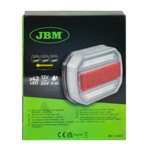 FEU ARRIERE LED GAUCHE POUR REMORQUE - 4 FONCTIONS