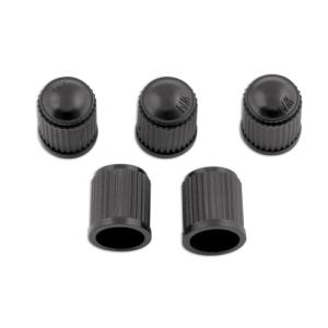 BOUCHONS DE VALVE NOIRS UNIVERSELS - 5 PCS