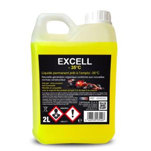 LIQUIDE DE REFROIDISSEMENT UNIVERSEL -35 2 LITRES JAUNE