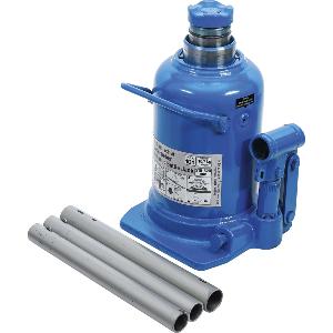 CRIC HYDRAULIQUE BOUTEILLE 10T DOUBLE VERIN HAUTE LEVEE BGS TECHNIC