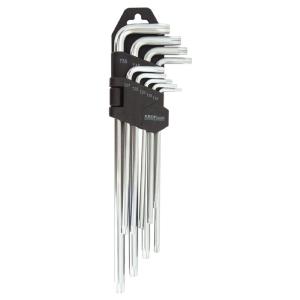 JEU  DE 9 CLES TORX EXTRA LONGUES T10 à T50