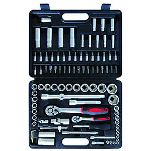 MALLETTE JEU DE DOUILLES, OUTILLAGE A MAIN 94 PIECES KRAFTMANN BGS