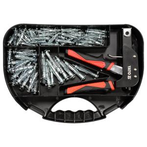 KIT CHEVILLE MOLLY AVEC PINCE, ASSORTIMENT 60 CHEVILLES METALLIQUES