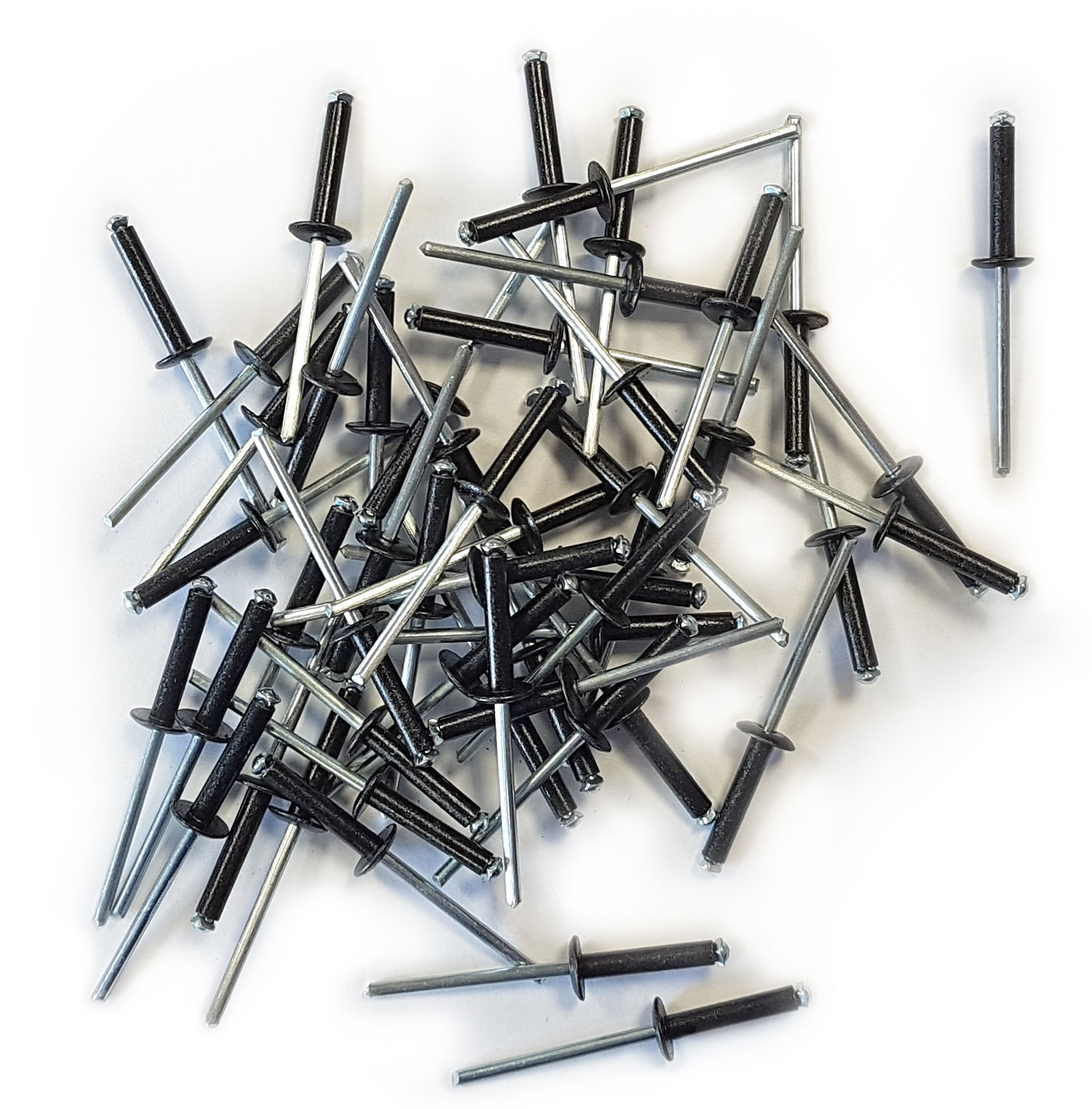 RIVET POP AVEUGLE ECLATE TETE NOIRE 4 X 20 MM