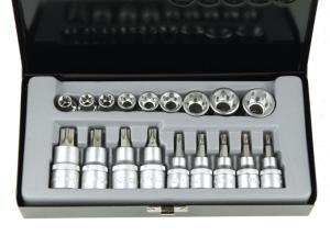 EMBOUTS TORX T20 à T60 DOUILLES TORX E10 à E24 COFFRET 3/8 et 1/2"