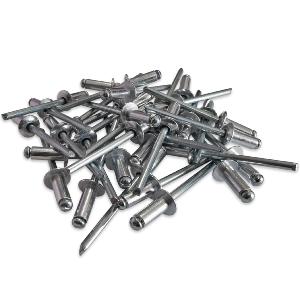 500 RIVETS ALU TETE STANDARD  DE 4.8 X 12 TIGE ACIER 