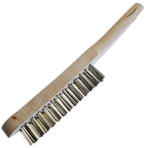 LOT DE 2 BROSSES METALLIQUES A 4 RANGEES DE FILS ACIER - 290 MM