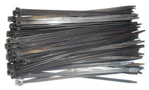 ATTACHE CABLES RILSAN 280 x 7.6 NOIRS - 100 COLLIERS PLASTIQUES