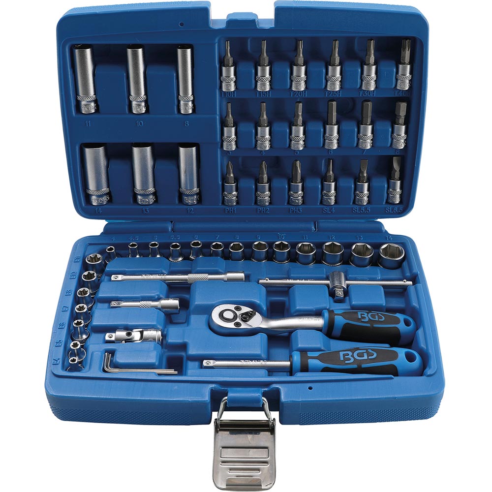 MALLETTE OUTILLAGE 1/4 BGS - COFFRET 53 OUTILS