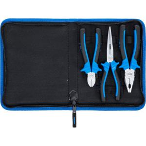 Jeu De 3 Pinces Isolées 1000V IRWIN - Bleu - Pince Coupante, Bec Long, Universelle - Pour électriciens Professionnels