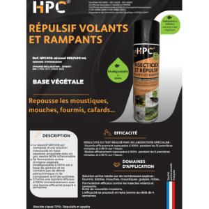 REPULSIF, BARRIERE INSECTES VOLANTS ET RAMPANTS BASE VEGETALE 400 mL