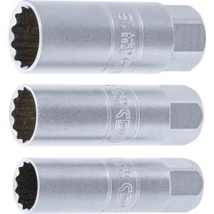 JEU DE 3 DOUILLES POUR BOUGIES 14, 16 ET 18 MM PAROI EXTRAFINE