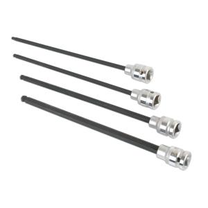 JEU D'EMBOUTS EXTRA LONGS A EXTREMITE SPHERIQUE, DE 5 A 10 MM