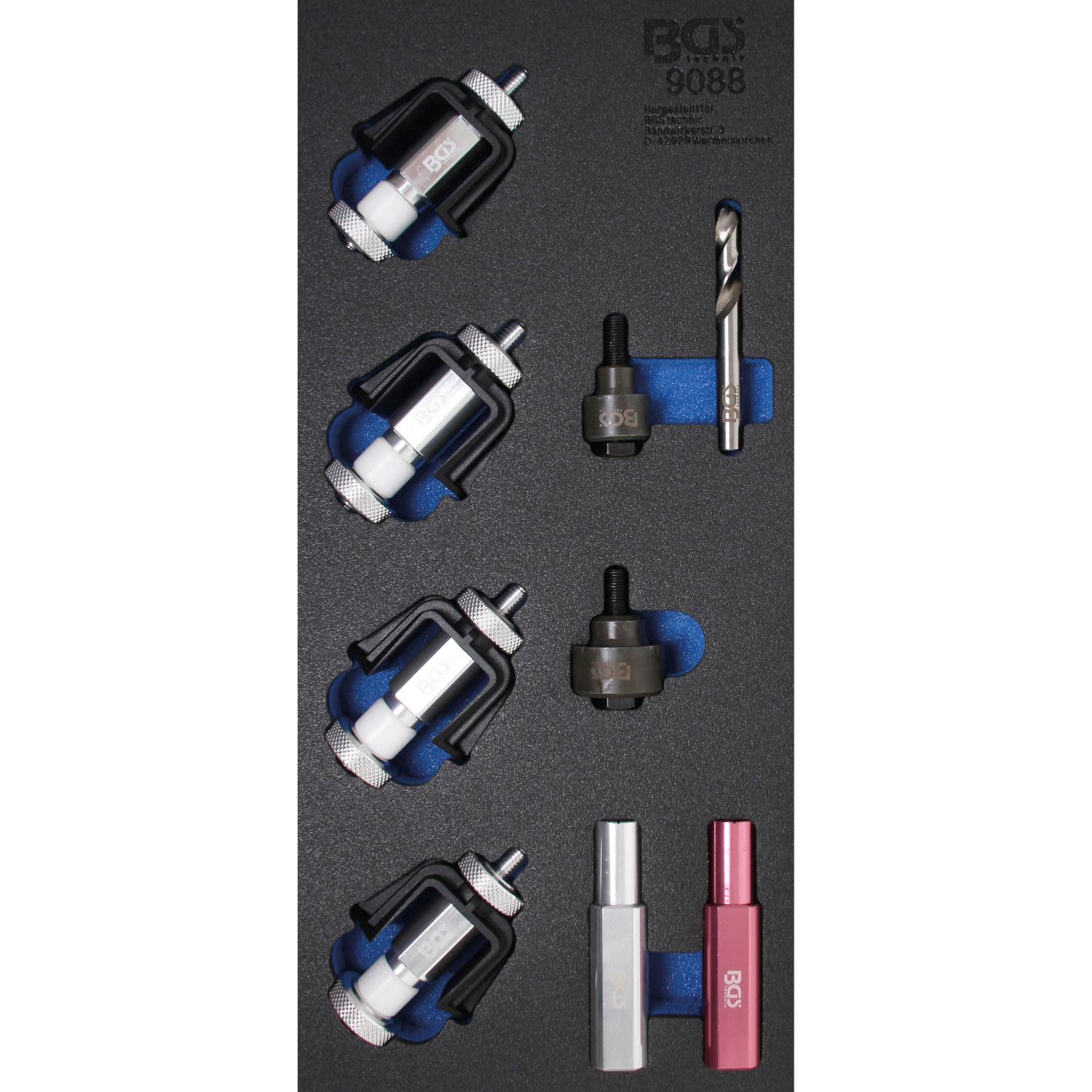 Lot De 4 Supports De Montage Pour Capteur De Parking - Dimensions 70,5 X 14 X 4 Mm, Diamètre 21-22 Mm, Noir - 5