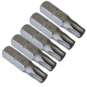 5 EMBOUTS DE VISSAGE COURT 25MM ENTRAINEMENT 6 PANS 1/4 POUR VISSEUSE