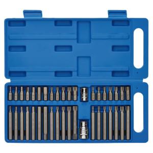 EMBOUTS TORX 6 PANS SPLINE XZN - COFFRET 40 EMBOUTS CHROME VANADIUM