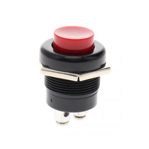 INTERRUPTEUR BOUTON POUSSOIR ROUGE 12 V / 24 V