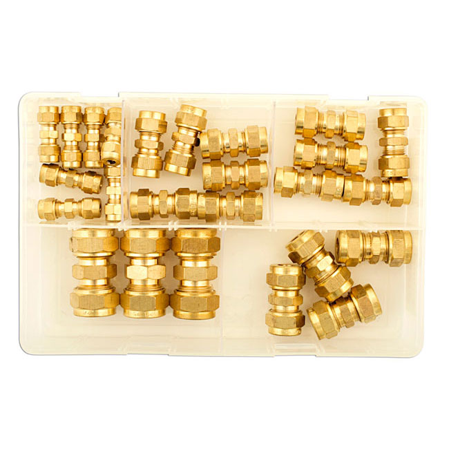 Lot De 100 Raccords De Serrage Pour Tuyau Cuivre 1/2" (OD 5/8") - Deux Trous - Pour Plomberie