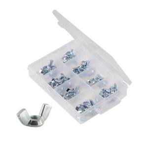 ECROUS A AILETTES, PAPILLON (OREILLES) - ASSORTIMENT 40 PIECES