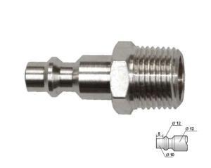 EMBOUT FILETAGE 3/8 NPT MALE DE COUPLEUR PNEUMATIQUE EUROPEEN