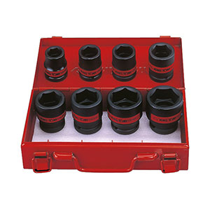 COFFRET KING TONY 3/4 DOUILLES A CHOC CLES IMPACT 6 PANS POUCES