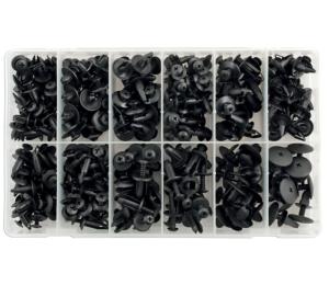 ASSORTIMENT LASER 36044 D'AGRAFES DE CARROSSERIE TYPE RIVET À VISSER