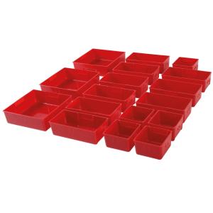 COMPARTIMENTS DE RANGEMENT, BOITES POUR TIROIRS DE SERVANTE - 17 PCS