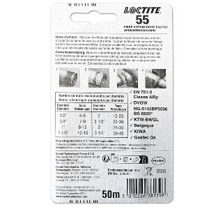 LOCTITE 55 FIL D'ETANCHEITE POUR FILETAGE 50 mètres