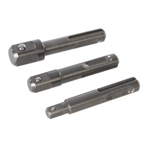 JEU DE 3 ADAPTATEURS SDS PORTE DOUILLES 1/4" 3/8" 1/2"