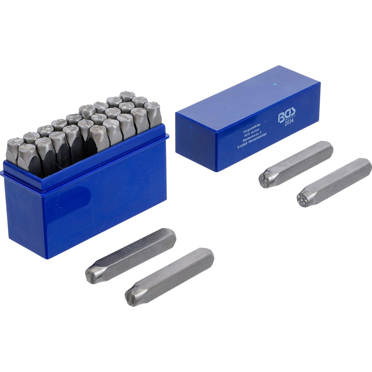 Jeu De 27 Lettres à Frapper KS Tools - Hauteur 5 Mm - Pour Marquer Métaux, Outils - Boîte De Rangement