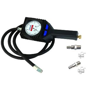 POIGNEE DE GONFLAGE MANOMETRE BASSE PRESSION AVEC EMBOUT