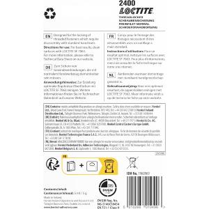 LOCTITE 2400 FREIN FILET MOYEN SANTE ET SECURITE PROFESSIONNEL 5 ml