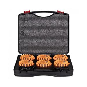 LOT 6 BALISES MAGNETIQUE SIGNALISATION URGENCE LED RECHARGEABLE