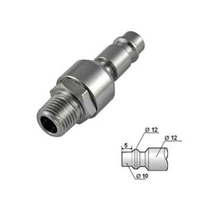 EMBOUT RACCORD AIR MALE ARTICULE A ROTULE CARDAN TYPE EURO LINE