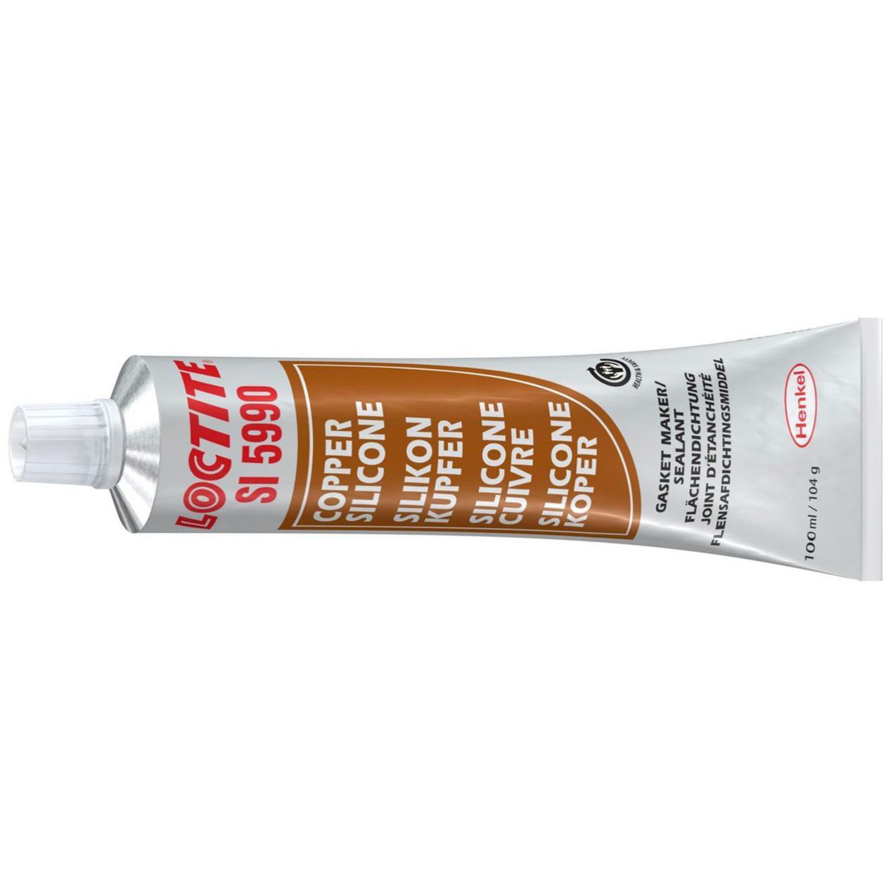 PATE A JOINT CARTER MOTEUR SILICONE CUIVRE LOCTITE 5990, TUBE 100 ml