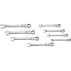 JEU DE CLES MIXTES ARTICULEES A CLIQUET FLEXIBLES