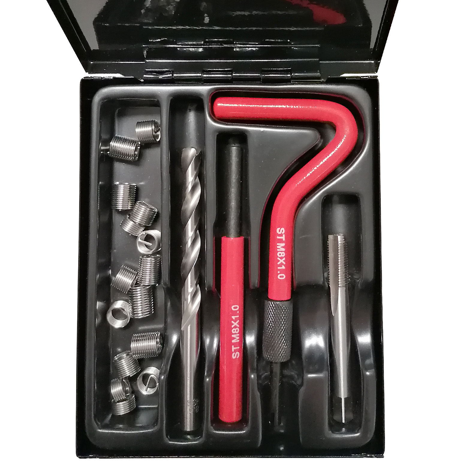 BestsQ Kit Réparation Filetage Helicoil 15 Pièces M12x1.0 - Outils Pour Moteurs Et Automobile